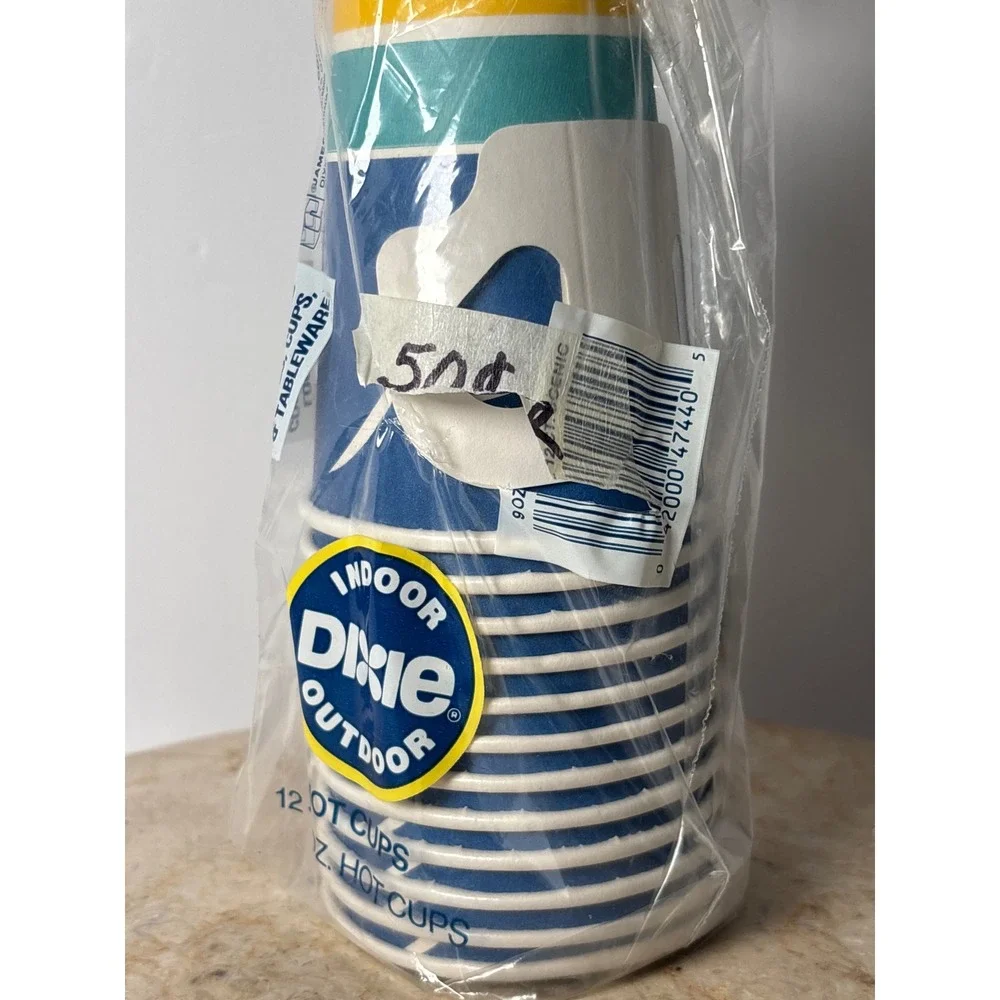 Dixie Indoor Outdoor Hot‎ Cups 12 oz Paper 50 Count Sealed